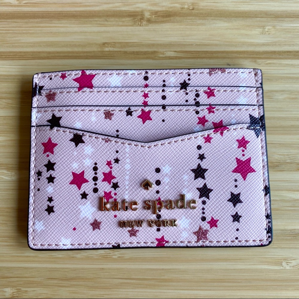 NWT Kate Spade Staci Small Slim Cardholder in Twinkle
